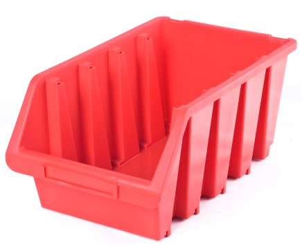 Plastový zásobník Ergobox 4 - barva červená - 1
