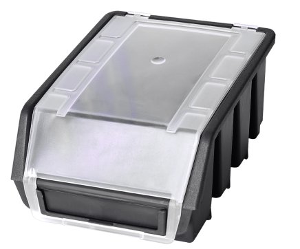Plastový zásobník Ergobox 2 Plus - barva černá - 1