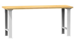 Dílenské stoly série A, šířka 2500, hloubka 700 nebo 800, výška 880 nebo 890 mm (6 modelů)