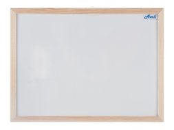Jednodílná magnetická tabule, dřevěný rám 60 x 90 cm