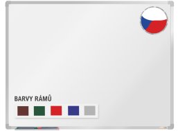 Bílá magnetická tabule s keramickým povrchem (6 modelů)