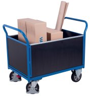 Plošinový vozík se čtyřmi bočnicemi s nosností 1000 kg sw-700.465 (4 modely)