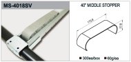 Nájezdová brzda pro válečkové dráhy MS-4018SV