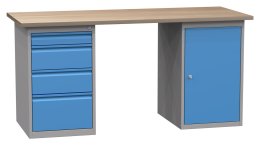 Dílenský stůl s podstavným kontejnerem SD41735 1700 mm