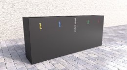 Venkovní koš na tříděný odpad Steel V