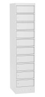Skříňka na notebooky SZNL 4110 - 10 oddělení s elektroinstalací