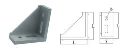 Úhelník 90°, 78 x 36 mm KBA-4080