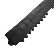 Černá gumová náběhová hrana "samec" pro rohož Diamond Plate Tile