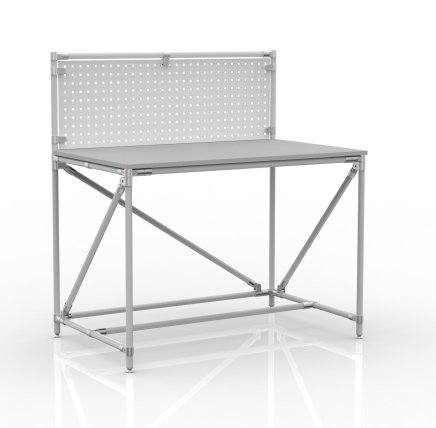 Dílenský stůl z trubkového systému s perfopanelem 240408312 (3 modely) - 1
