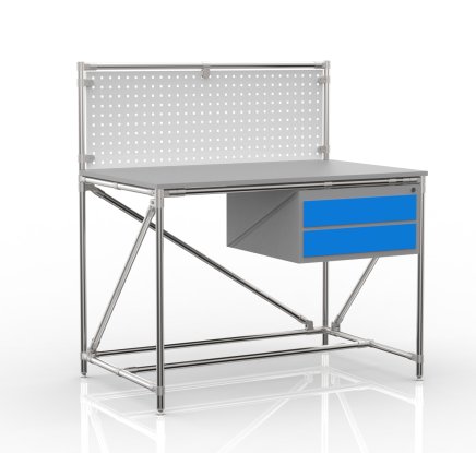 Dílenský stůl z trubkového systému s perfopanelem 240408314 (3 modely) - 4