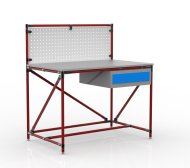 Dílenský stůl z trubkového systému s perfopanelem 240408313 (3 modely) - 2