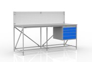 Dílenský stůl s perfopanelem šíře 2000 mm, 240408310 - 1