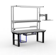 Elektricky výškově stavitelný pracovní stůl s nástavbou 24100902 - 3