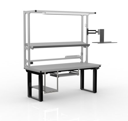 Elektricky výškově stavitelný pracovní stůl s nástavbou 24100902 - 4
