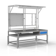 Mechanicky výškově nastavitelný stůl na svařování