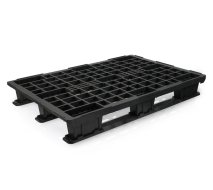 Plastová paleta lehká s ližinami v. 140 x š. 800 x h. 1200 mm