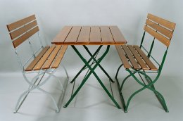 Zahradní set -  2x lavička Berta, 1x stůl Klasik