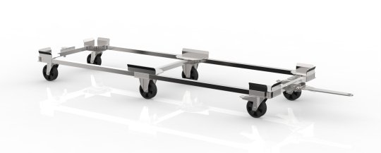 Manipulační podvozek pro přepravu těžkých předmětů