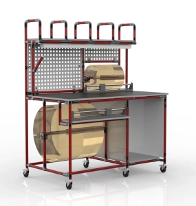 Kompletně vybavené balící pracoviště