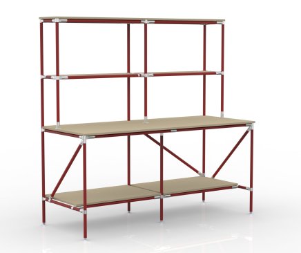 Balicí stůl s odkládacím prostorem z trubkového systému 24020580 - 2