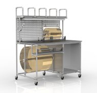 Univerzální balicí stůl 23020154, 2x řezačka