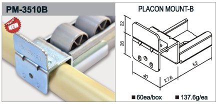Úchyt válečkové tratě typ PM-3510B