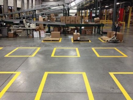 Podlahová páska Supreme V šířka 75 mm délka 30 m - 10