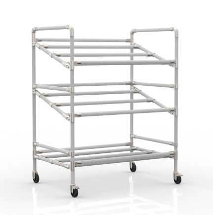 Regálový vozík na přepravky šíře 972 mm, 24040230