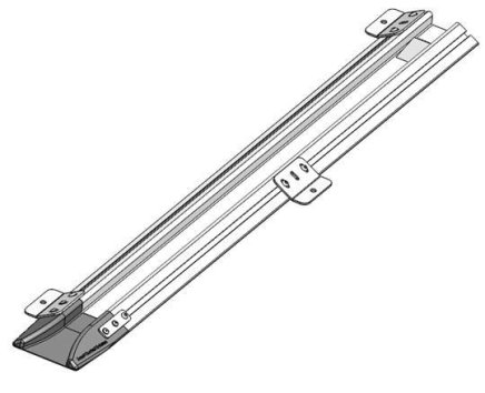 Konzole samostatná k upevnění kolejnice k zemi - 2