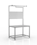 Dílenský stůl z hliníkových profilů s nástavbou (různé varianty)