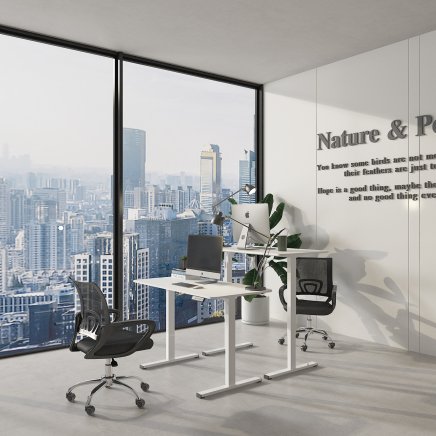 Výškově nastavitelný kancelářský stůl FQ2_WW - 3