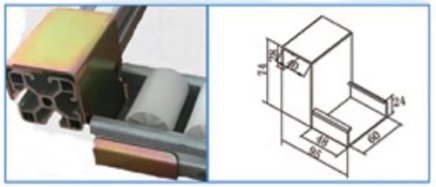Držák válečkové dráhy KJ-2060DW-40